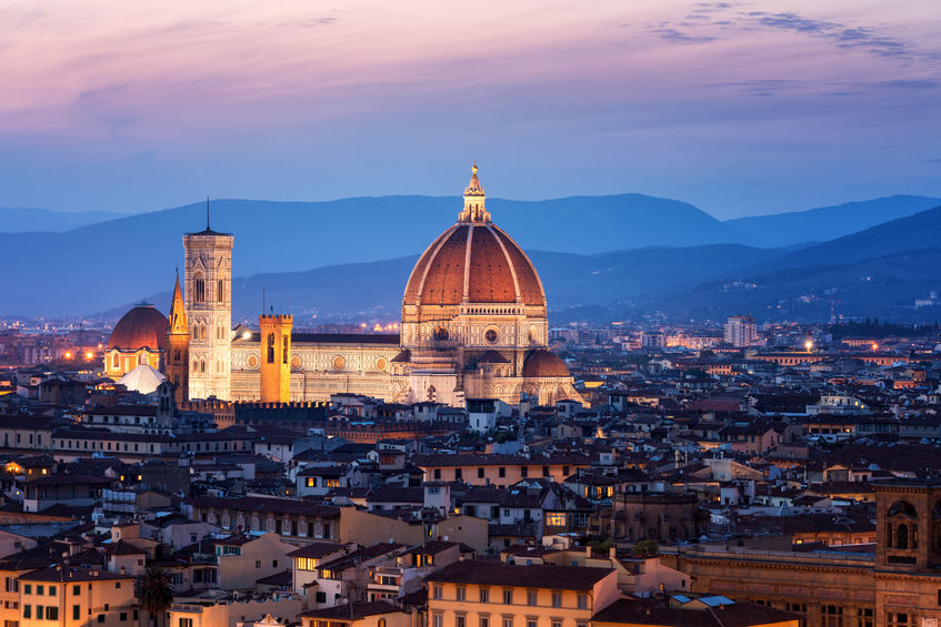 Florence Cathedral at Night in Florence - Italy