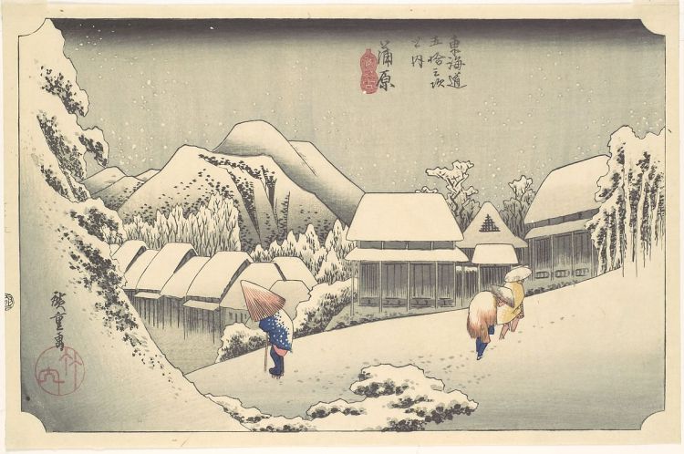 hiroshige snow