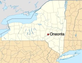 oneonta ny map
