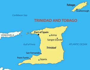 Republic of Trinidad and Tobago - vector map